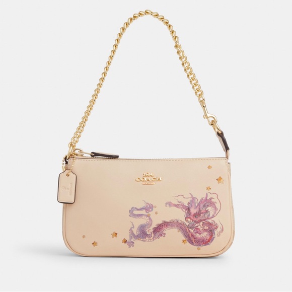 Coach Handbags - NWT COACH New Year Nolita 19 With Chain With Signature Canvas Dragon
